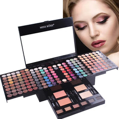 Miss Rose Professional 180 Color Eyeshadow Blush Cosmetic Foundation Face Powder