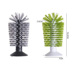 Sink Suction Cup Brush for Wine Glasses Mugs Bottles