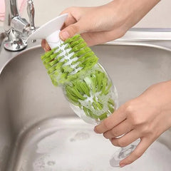 Sink Suction Cup Brush for Wine Glasses Mugs Bottles