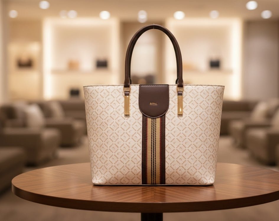 Royal Monogram Tote Handbag